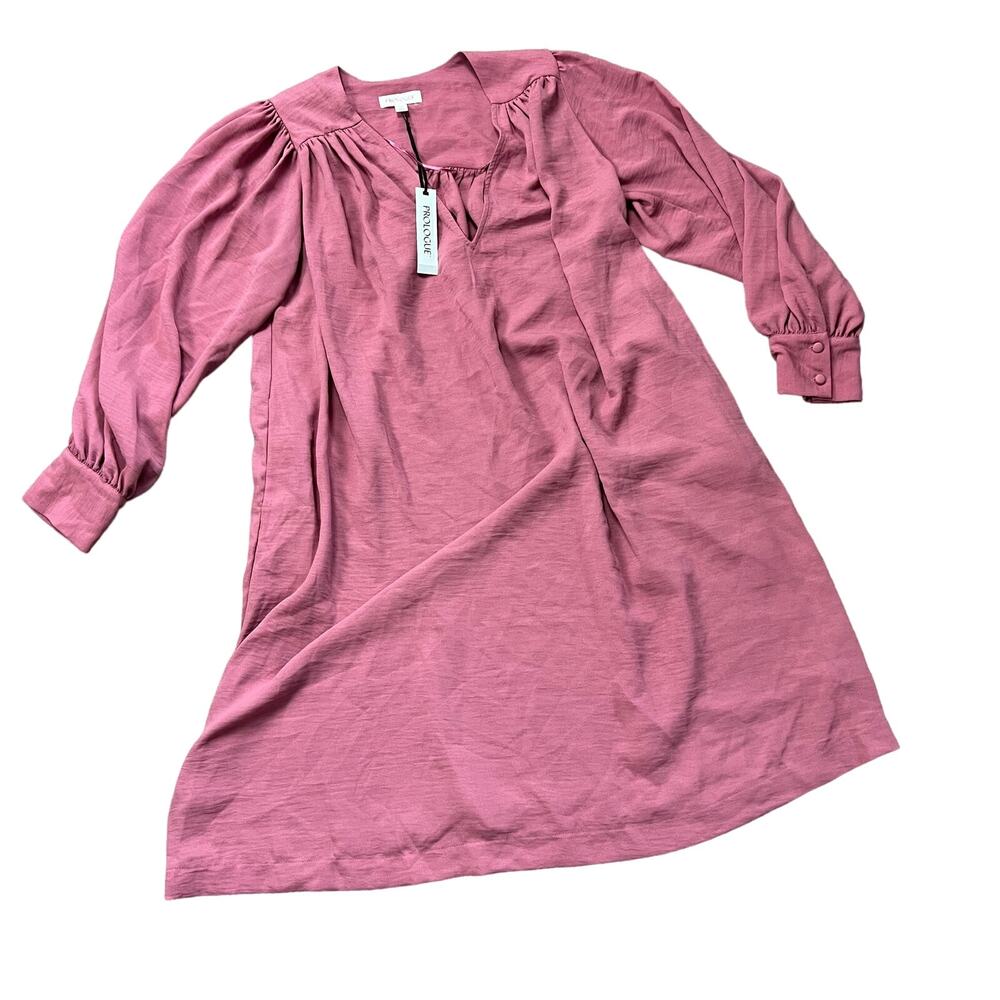 Prologue Women's Pink Balloon Long Sleeve Knee-Length Dress - Size XS - NWT